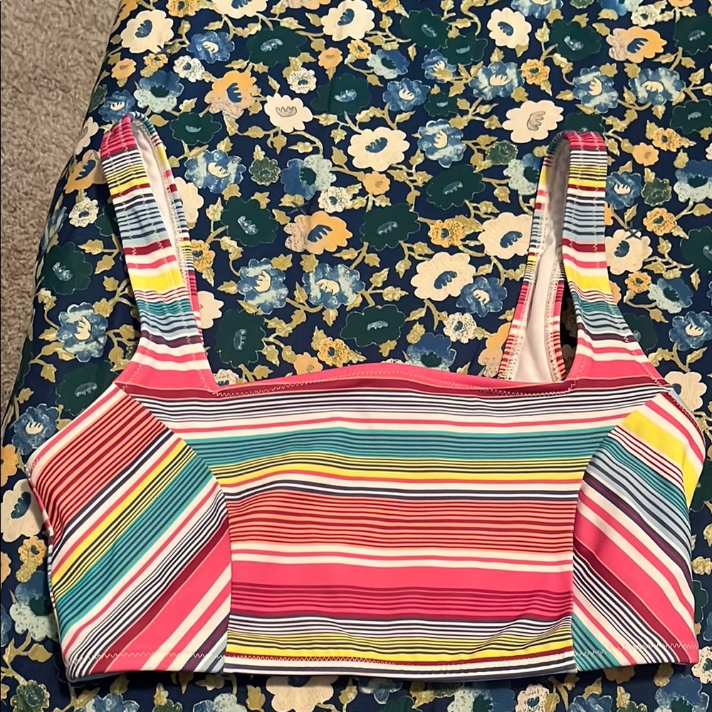 Roxy Striped Bikini Top